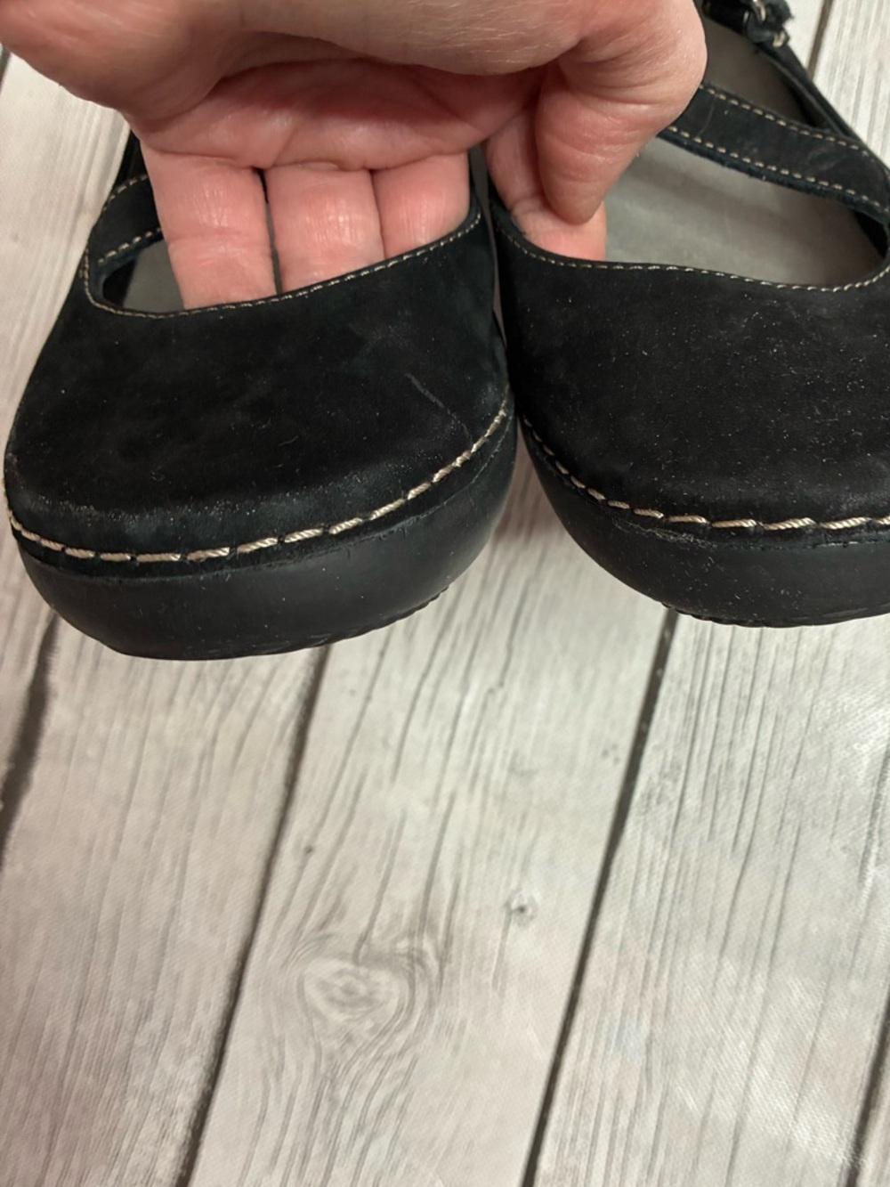 Vionic Judith Mary Janes Black Suede  Flats - Picture 11 of 11